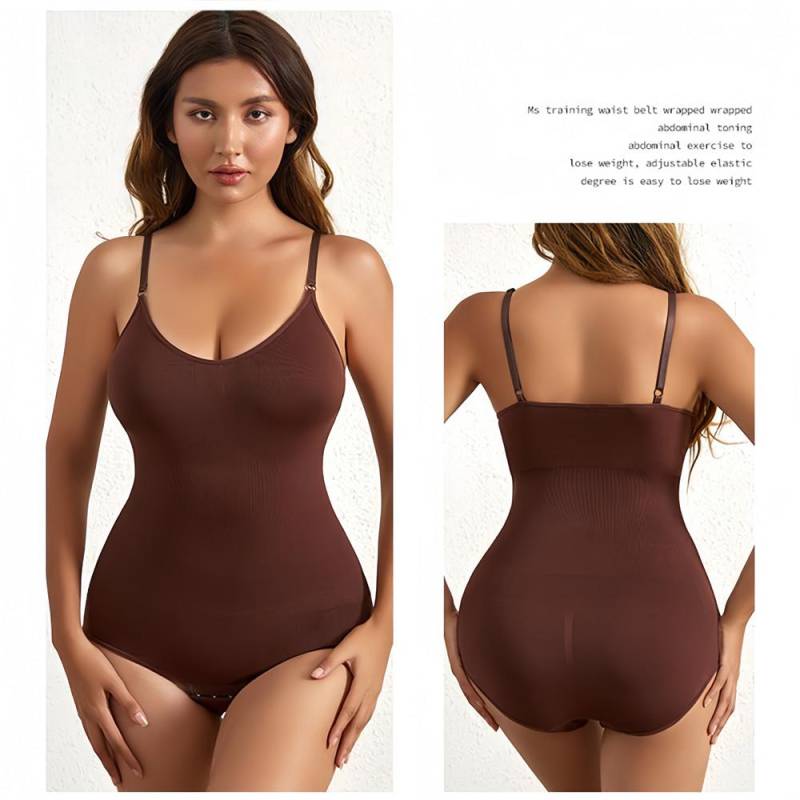 Frauen Body Shaping Taille Korsett Body Dessous Shaper Abnehmen Hosen Postpartale Schlanke Unterwäsche Shapewear 3XL braun von Joom DACH