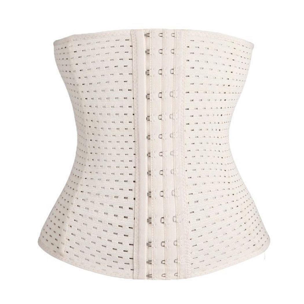 Frauen Casual Korsett Abnehmen Taille Ausbildung Shaper Körper Shapewear Gürtel Unterbrust Body Shaper Korsett XL nude von Joom DACH