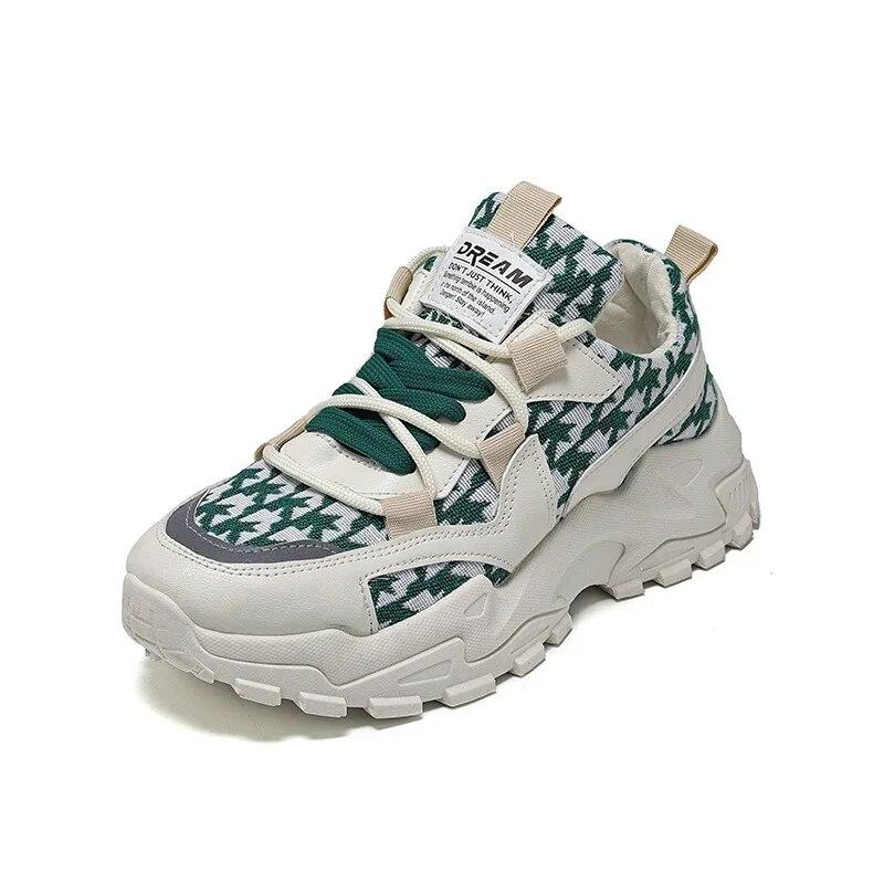 Frauen Casual Schuhe Frühjahr Neue Lace Up Wedge Plattform Schuhe Damen Mode Lässig Atmungsaktive Sport Schuhe Zapatillas Deporte 40 von Joom DACH