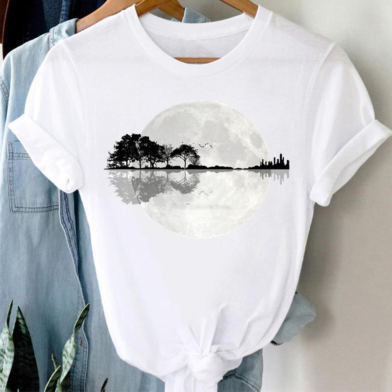 Frauen Drucken Frieden Schatten 90er Jahre Kurzarm T Top Mode T-shirt Kleidung Casual Sommer Dame Weibliche Grafik T-shirt XXXXL von Joom DACH