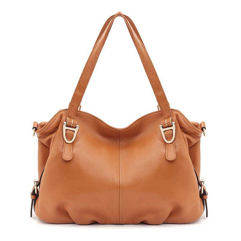 Frauen Echtes Leder Handtasche Designer Marke Schulter Handtasche Satchel Tote Umhängetasche Weiche Rindsleder Top-griff Taschen von Joom DACH