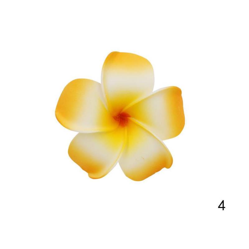 Frauen Gefälschte Ei Plumeria Blume Haar Clip Zubehör Hawaiian Party Hochzeit Haarspange Haar Zubehör yellow von Joom DACH