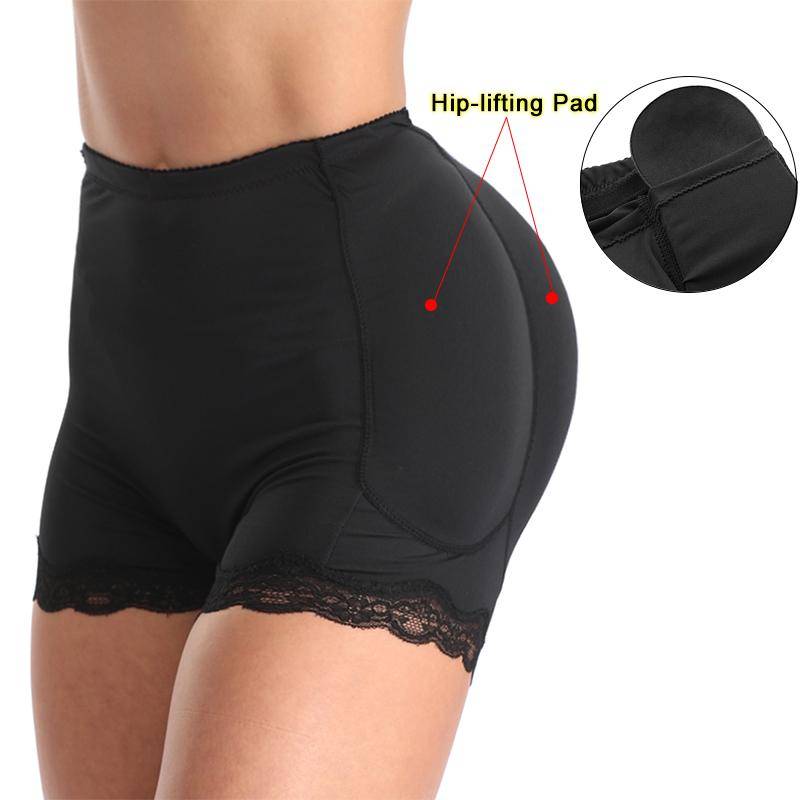 Frauen Gepolsterte Shapewear Enhancer Kontrolle Panty Body Shaper Unterwäsche Hüfte Butt Lifter Shaper Steuer Höschen Gepolstert M schwarz von Joom DACH