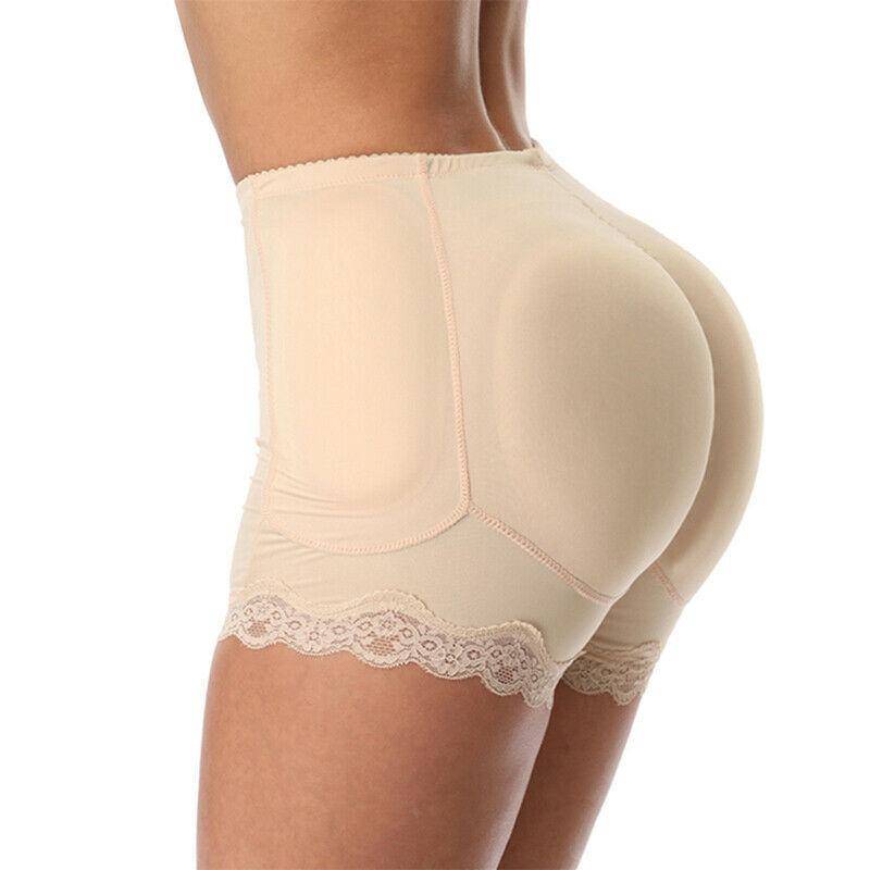 Frauen Gepolsterte Shapewear Enhancer Kontrolle Panty Body Shaper Unterwäsche Hüfte Butt Lifter Shaper Steuer Höschen Gepolstert S beige von Joom DACH