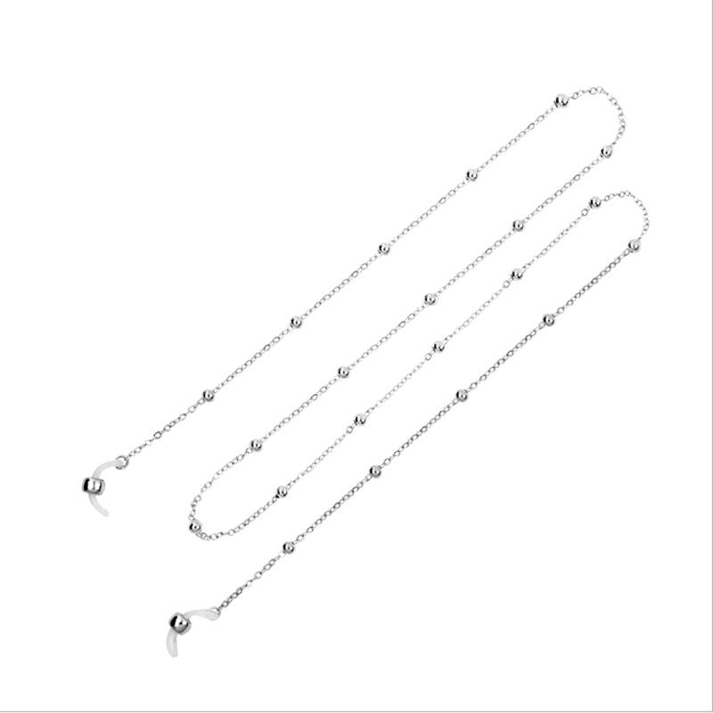 Frauen Gold Brillenketten Sonnenbrille Lesen Perlen Brillen Kordel Halsseil silber von Joom DACH