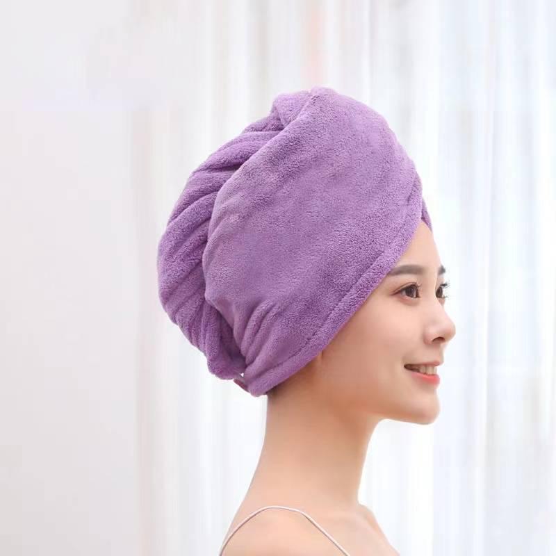 Frauen Haar Handtuch Hause Terry Handtücher Wischen Haar Bad Handtücher Mikrofaser Handtuch Schnell Trocknend Haar Trocknen Handtuch Trocknen Haare badezimmer von Joom DACH