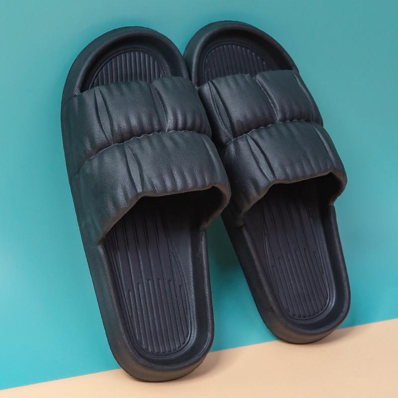 Frauen Hause Schuhe Dicke Plattform Slipper Sommer Strand Flip-Flops Frauen EVA Weiche Sohle Flache Schuhe Stumm Nicht-slip rutschen Strand Sandale 40-41 von Joom DACH