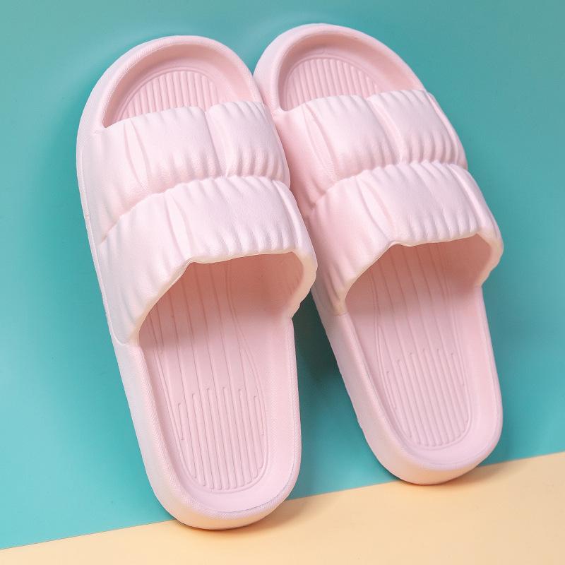 Frauen Hause Schuhe Dicke Plattform Slipper Sommer Strand Flip-Flops Frauen EVA Weiche Sohle Flache Schuhe Stumm Nicht-slip rutschen Strand Sandale 40-41 von Joom DACH