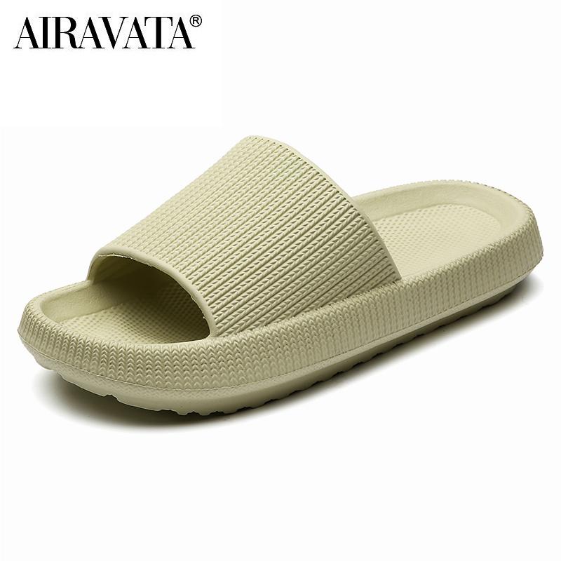 Frauen Hausschuhe Strand Eva Weiche Sohle Slide Sandalen Freizeit Männer Damen Indoor Badezimmer Anti-slip Schuhe 40-41 grün von Joom DACH