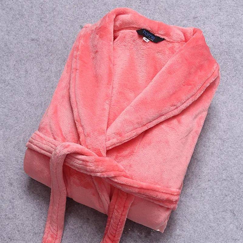 Frauen Herbst Winter Flanell Nachthemd Robe Dicken Langen Korallen Fleece Bademantel Lose Pyjama Kleid Warme Lange Ärmel Nachtwäsche Spitze up XXL von Joom DACH