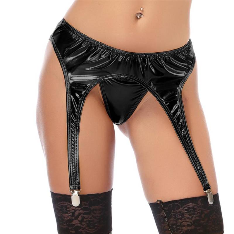Frauen Leder Strumpfband Gürtel Clip Socke Strumpfband Gürtel Halter Verschluss Hosenträger von Joom DACH