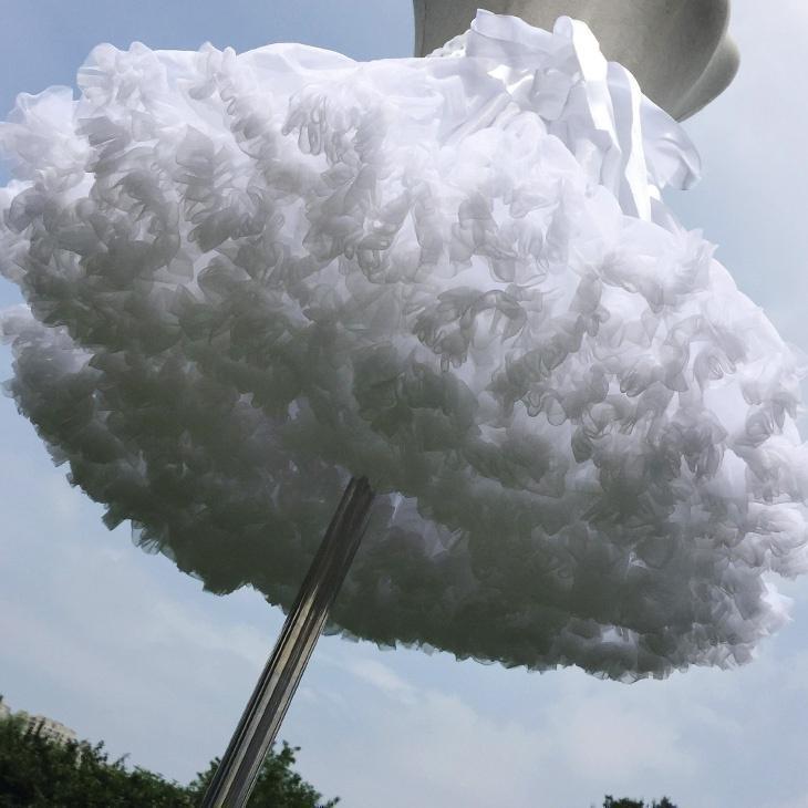 Frauen Lolita Swing Tutu Rock Petticoat Krinoline Unterrock Cosplay Mädchen kurzes Kleid 41CM weiß von Joom DACH