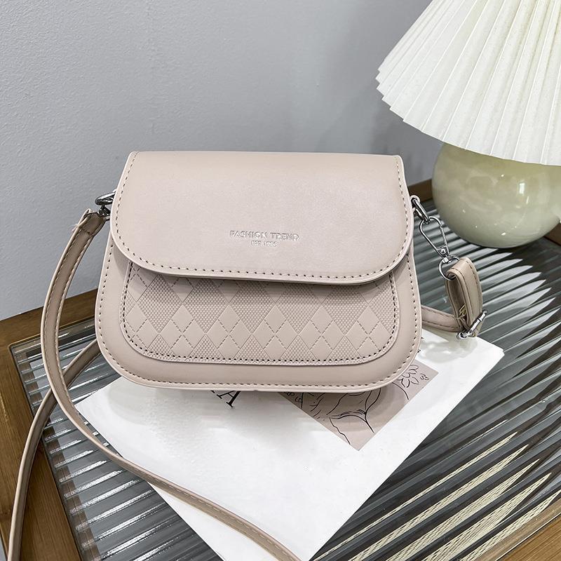 Frauen Luxus Design Umhängetasche Schultertaschen PU Leder Weibliche Vintage Satteltasche Einfarbig Umhängetasche Kleine Handtasche bolsas 19x7x15.5cm khaki von Joom DACH