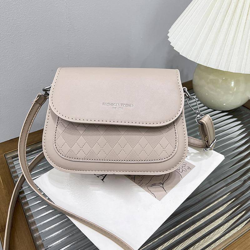 Frauen Luxus Design Umhängetasche Schultertaschen PU Leder Weibliche Vintage Satteltasche Einfarbig Umhängetasche Kleine Handtasche bolsas 19x7x15.5cm khaki von Joom DACH