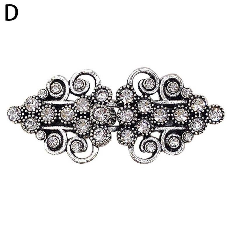 Frauen Mädchen Kleid Hemd Schal Kragen Verschluss Pullover Swirl Clip Cape Mantel Clips Strickjacke Clip Brosche D von Joom DACH