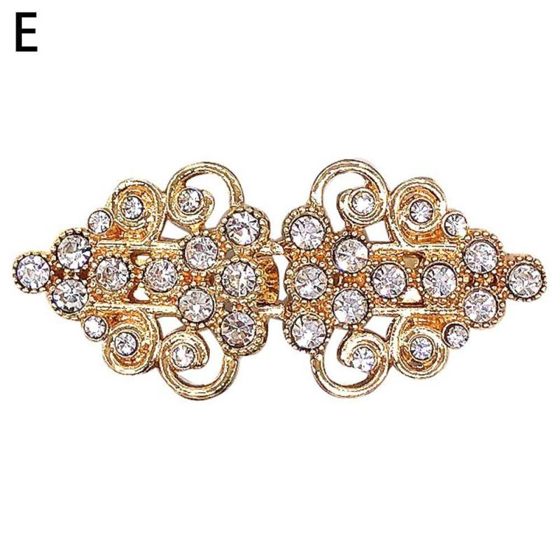 Frauen Mädchen Kleid Hemd Schal Kragen Verschluss Pullover Swirl Clip Cape Mantel Clips Strickjacke Clip Brosche E von Joom DACH