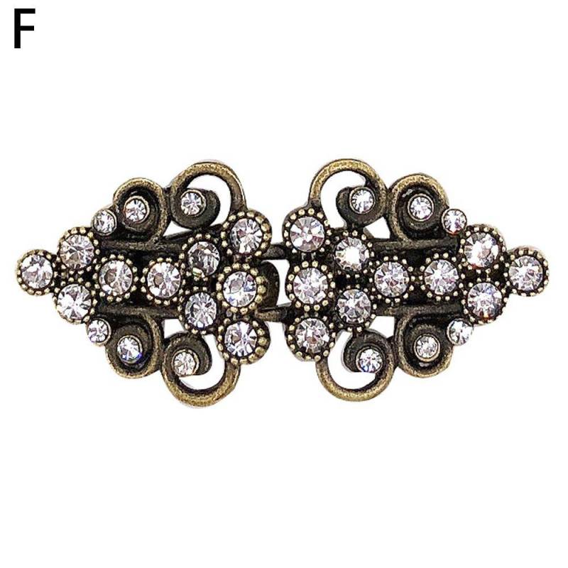 Frauen Mädchen Kleid Hemd Schal Kragen Verschluss Pullover Swirl Clip Cape Mantel Clips Strickjacke Clip Brosche F von Joom DACH