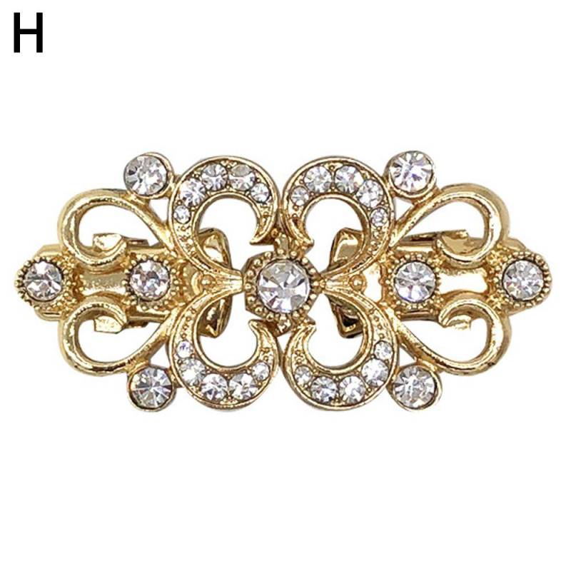 Frauen Mädchen Kleid Hemd Schal Kragen Verschluss Pullover Swirl Clip Cape Mantel Clips Strickjacke Clip Brosche H von Joom DACH