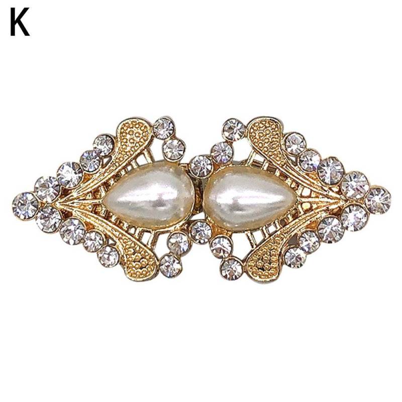 Frauen Mädchen Kleid Hemd Schal Kragen Verschluss Pullover Swirl Clip Cape Mantel Clips Strickjacke Clip Brosche K von Joom DACH