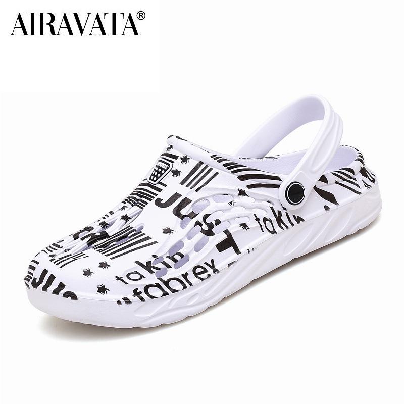 Frauen Männer Casual Clogs Atmungsaktive Strand Sandalen Valentine Hausschuhe Flip-Flops Schuhe Hause Schuhe für Unisex 37 weiß von Joom DACH