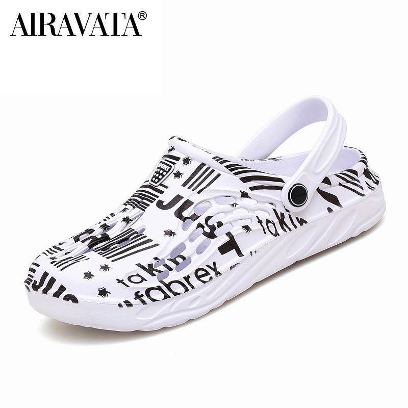 Frauen Männer Casual Clogs Atmungsaktive Strand Sandalen Valentine Hausschuhe Flip-Flops Schuhe Hause Schuhe für Unisex 37 weiß von Joom DACH