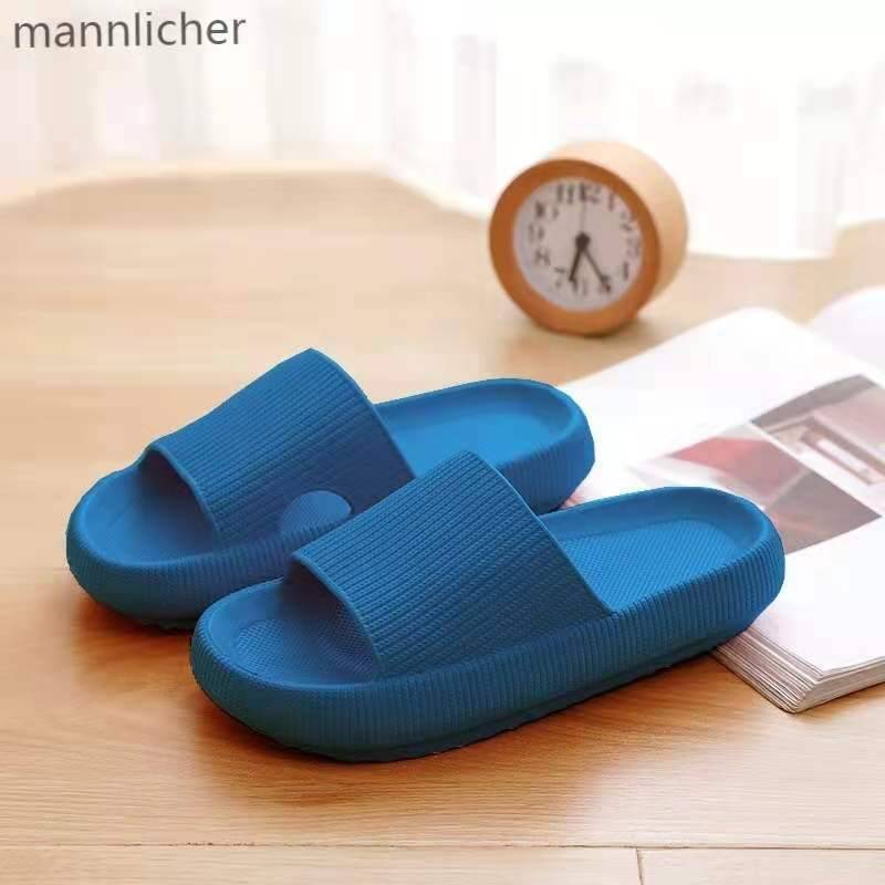 Frauen Männer Hausschuhe Dicke Sohle Sommer Strand Rutschen Badezimmer Anti-Slip Slipper Weiche Sandalen Mode Flip-Flops Ultra-leichte Schuhe 40-41 von Joom DACH