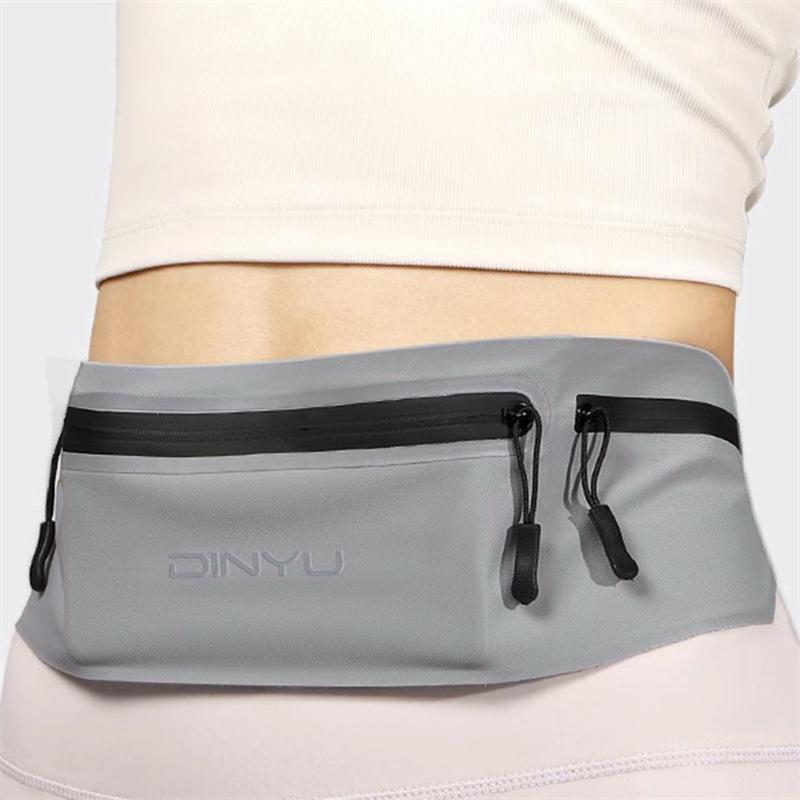 Frauen Männer Sport Handy Hüfttasche Laufen Outdoor Fitness Unsichtbare wasserdichte Gürteltaschen One Size grau von Joom DACH