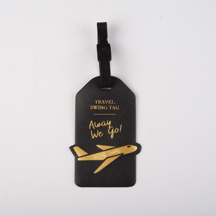 Frauen Männer Tragbare Label Koffer ID Adresse Halter Gepäck Boarding Kreative Flugzeuge PU Leder Gepäck Tag Reise Zubehör von Joom DACH