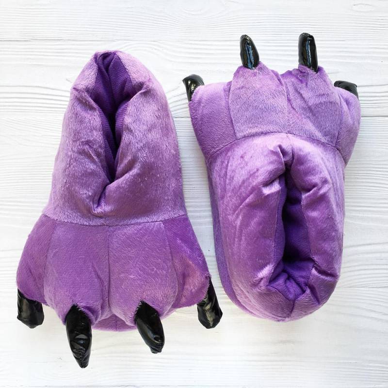 Frauen Männer Winter Warme Hausschuhe Lustige Tier Pfote Monster Klaue Schuhe Kind Baby Mädchen 40 von Joom DACH