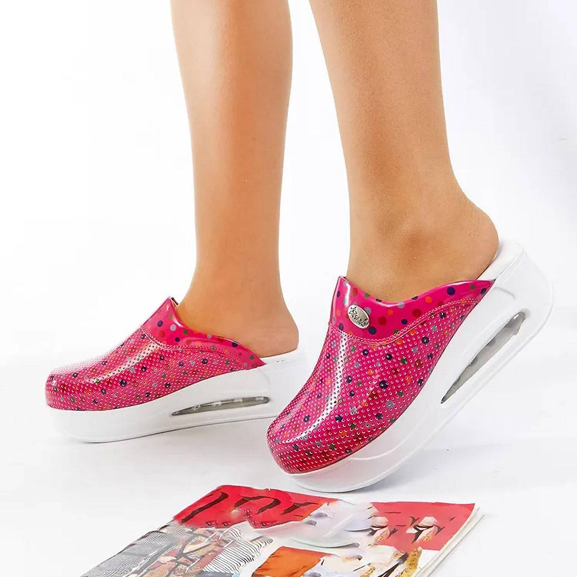 Frauen Medizinische Clogs Sabo Krankenhausschuhe Rutschfeste Pantoffel Krankenschwester Arzt Hebamme Chirurgische Sandalen 36 von Joom DACH