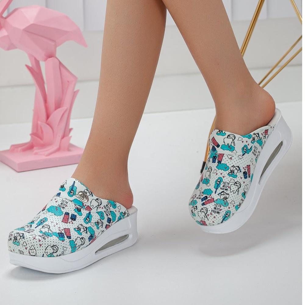 Frauen Medizinische Clogs Sabo Krankenhausschuhe Rutschfeste Pantoffel Krankenschwester Arzt Hebamme Chirurgische Sandalen 37 von Joom DACH