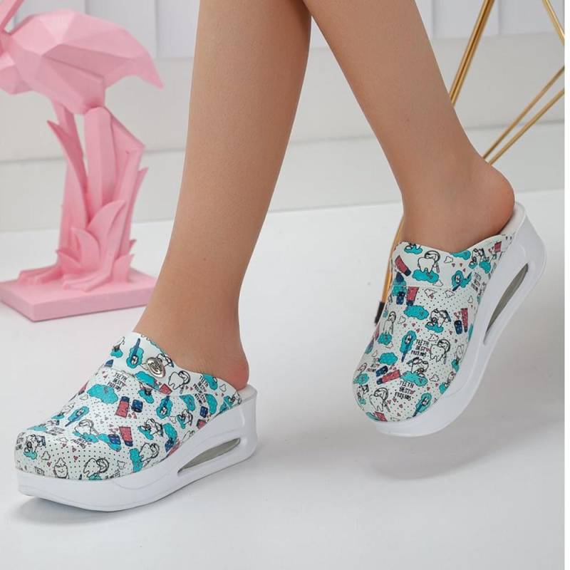 Frauen Medizinische Clogs Sabo Krankenhausschuhe Rutschfeste Pantoffel Krankenschwester Arzt Hebamme Chirurgische Sandalen 37 von Joom DACH