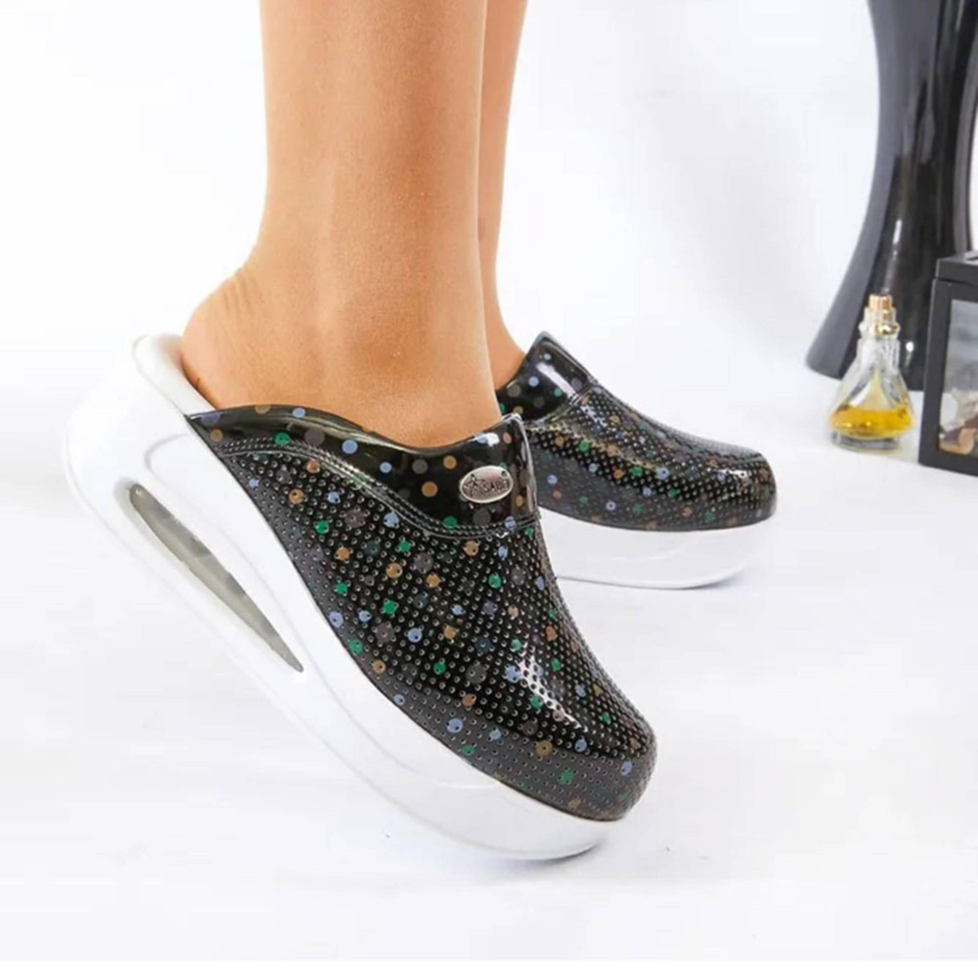 Frauen Medizinische Clogs Sabo Krankenhausschuhe Rutschfeste Pantoffel Krankenschwester Arzt Hebamme Chirurgische Sandalen 37 von Joom DACH