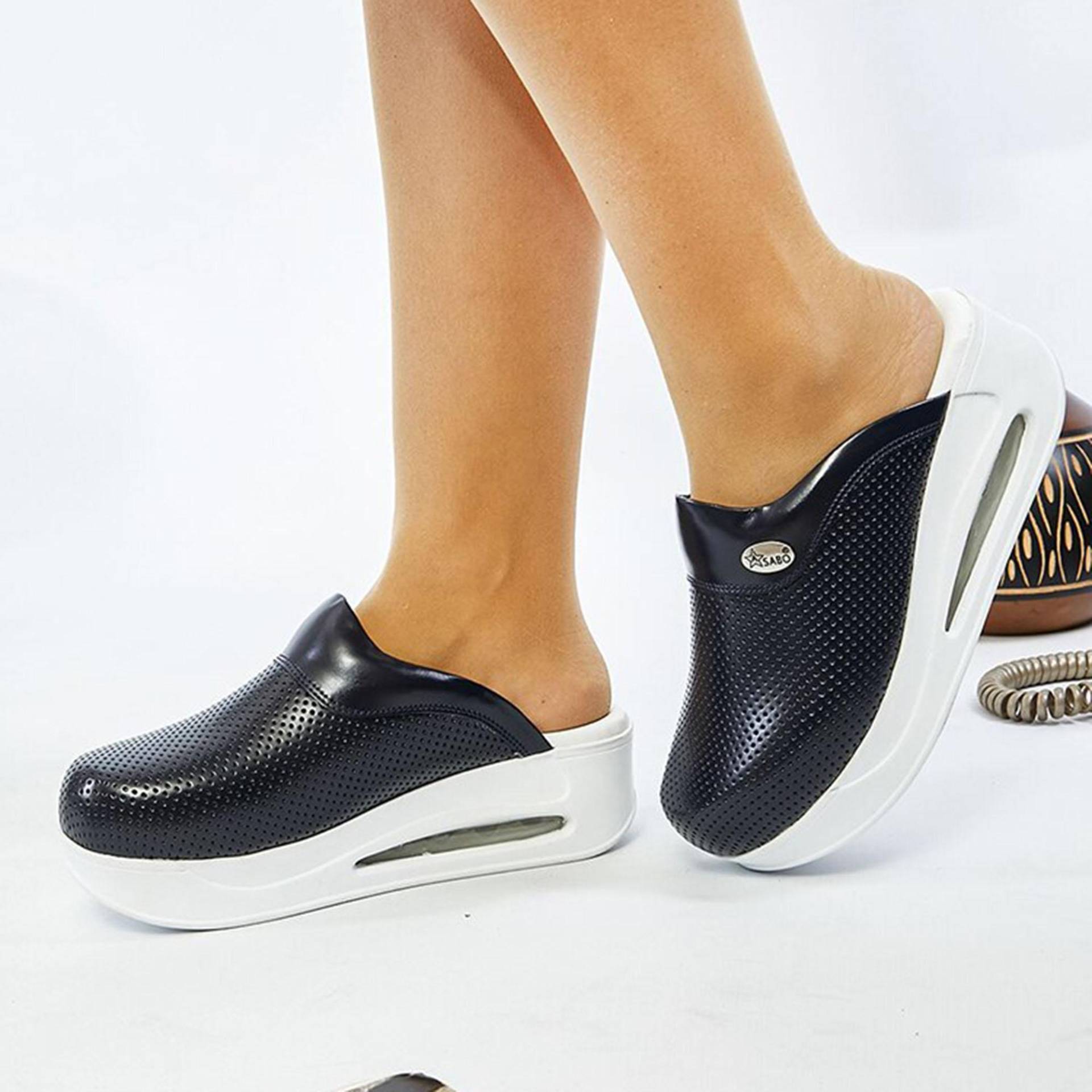 Frauen Medizinische Clogs Sabo Krankenhausschuhe Rutschfeste Pantoffel Krankenschwester Arzt Hebamme Chirurgische Sandalen 39 von Joom DACH