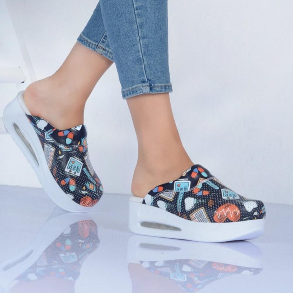 Frauen Medizinische Clogs Sabo Krankenhausschuhe Rutschfeste Pantoffel Krankenschwester Arzt Hebamme Chirurgische Sandalen 41 von Joom DACH