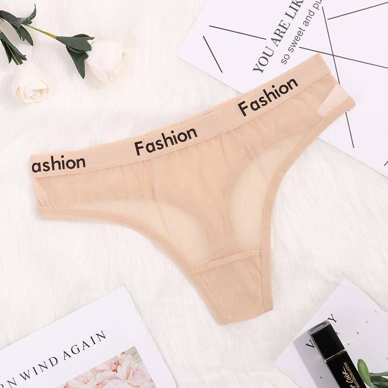 Frauen Mesh Perspektive Briefs Nahtlose Brief Low Rise G-String Tangas Solide L von Joom DACH