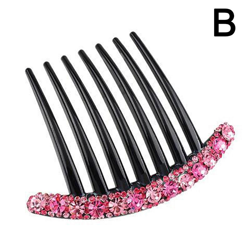 Frauen Mode Blume Haarnadeln Haarspangen Haar Gabel Haar Kämme Clip Diamant Blume Haar Kamm B von Joom DACH