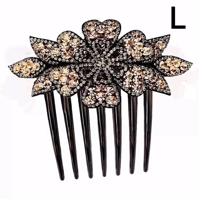 Frauen Mode Blume Haarnadeln Haarspangen Haar Gabel Haar Kämme Clip Diamant Blume Haar Kamm L von Joom DACH