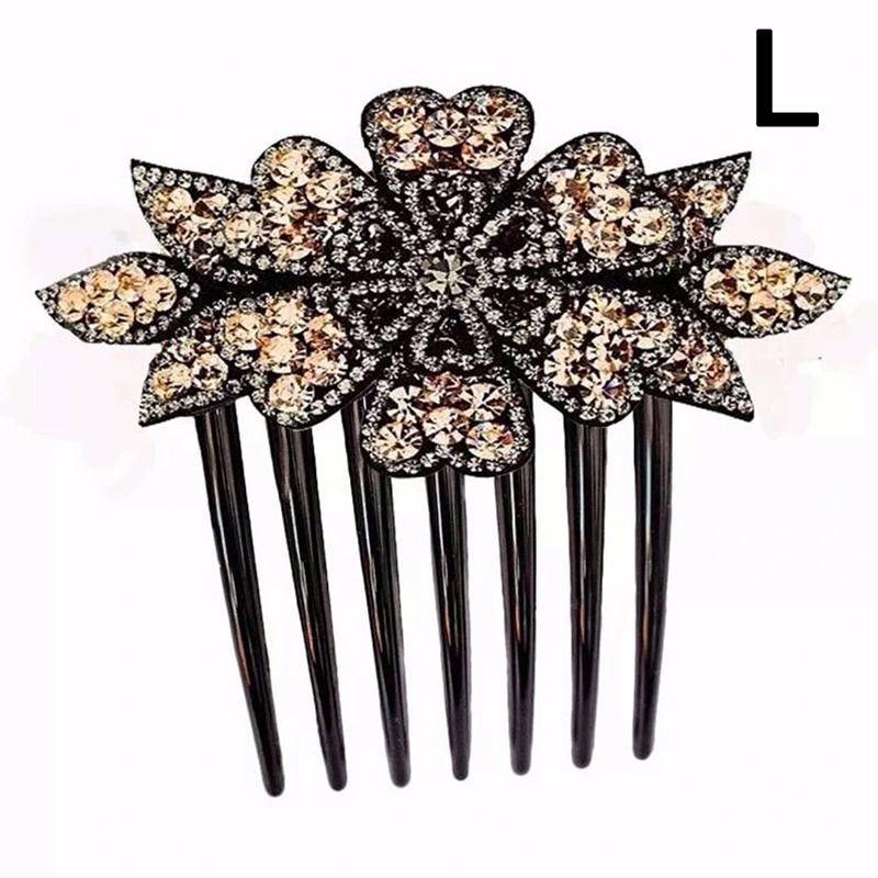 Frauen Mode Blume Haarnadeln Haarspangen Haar Gabel Haar Kämme Clip Diamant Blume Haar Kamm L von Joom DACH