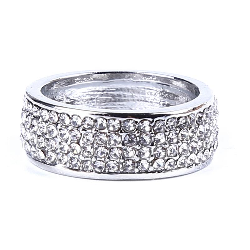 Frauen Mode Luxus Hochzeit Verlobungsring Schmuck Geschenk Ehering Zubehör 6.0 silber von Joom DACH