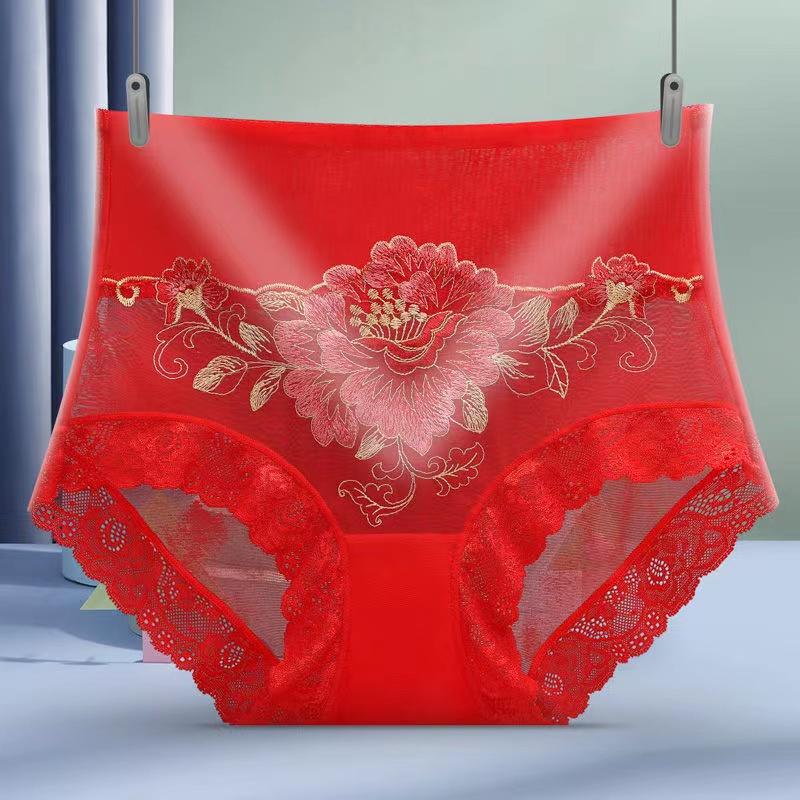 Frauen Mode Shaper Spitze Höschen Slips Shapewear Dame Unterwäsche M rot von Joom DACH