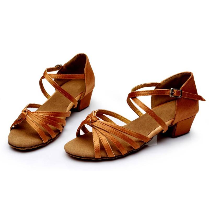 Frauen Mode Tanzen Rumba Walzer Prom Ballsaal Latin Dance Schuhe Sandalen 35 braun von Joom DACH