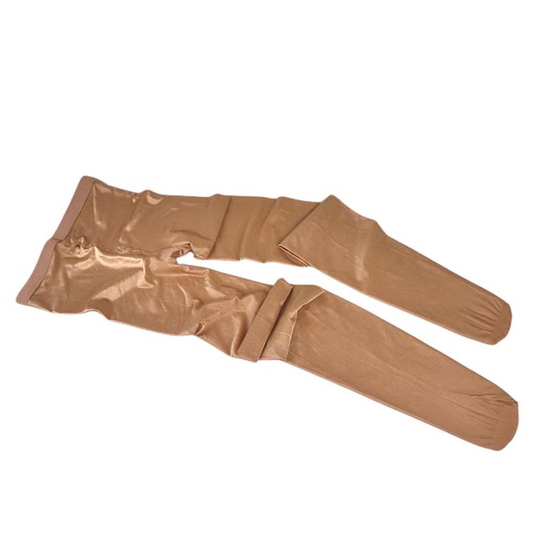 Frauen Mode glänzende Strumpfhosen Nacht Shop Bühne Performance Strumpfhosen Strümpfe kaffeebraun von Joom DACH