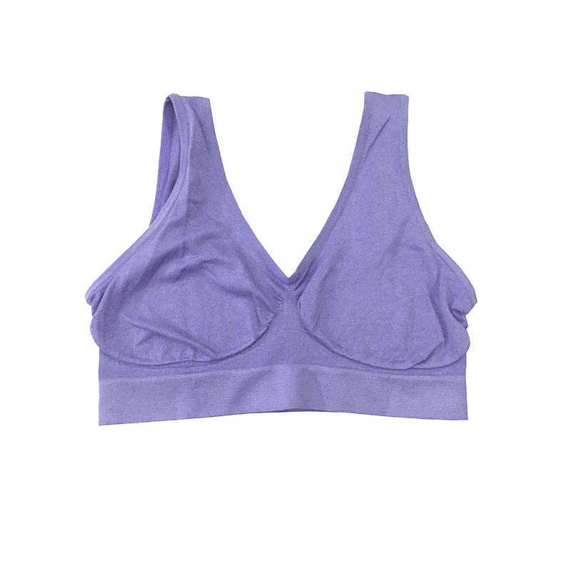 Frauen Nahtlose Fitness Gym Sport Voll Bh Push-Up Drahtlose Unterwäsche Form Tragen Stretch Lift Crop Tank Bh Top Plus größe 2X von Joom DACH