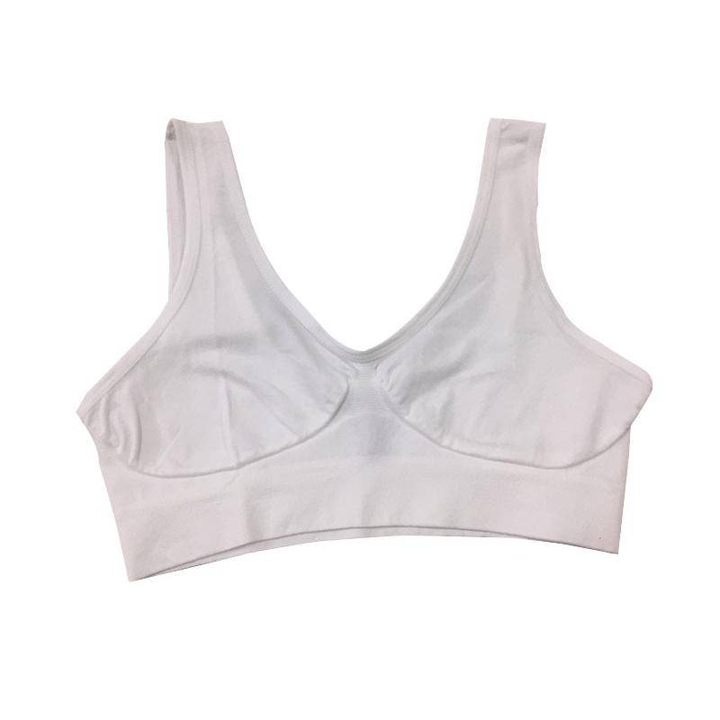 Frauen Nahtlose Fitness Gym Sport Voll Bh Push-Up Drahtlose Unterwäsche Form Tragen Stretch Lift Crop Tank Bh Top Plus größe XL von Joom DACH