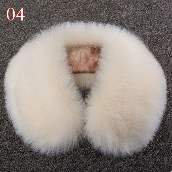 Frauen Pelz Kunstleder Kunstpelz Schal Schal Pelzkragen Warmer Schal Weicher Winter Warmer Hals von Joom DACH