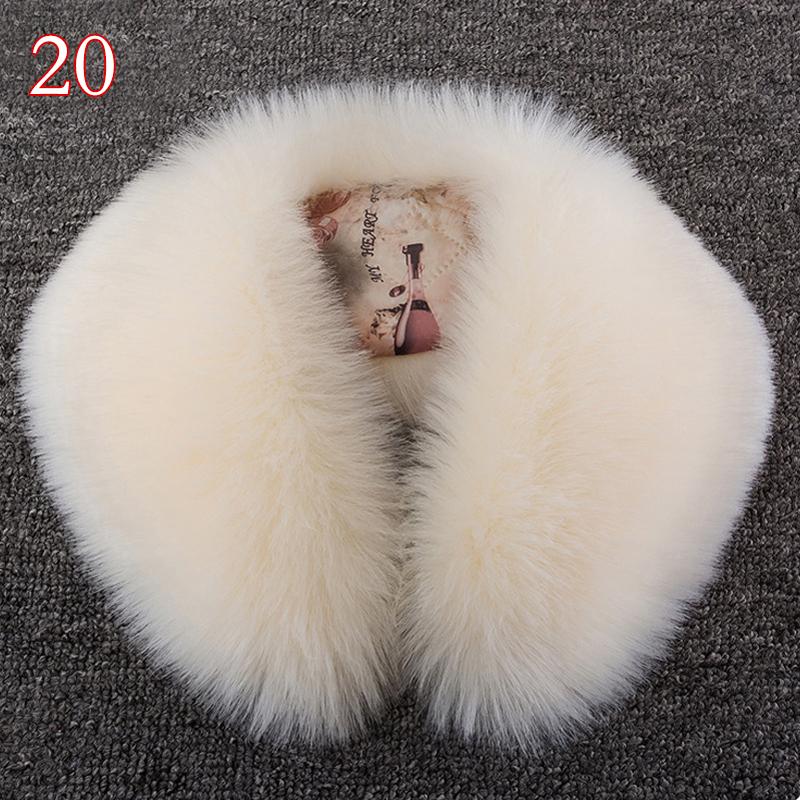 Frauen Pelz Kunstleder Kunstpelz Schal Schal Pelzkragen Warmer Schal Weicher Winter Warmer Hals von Joom DACH