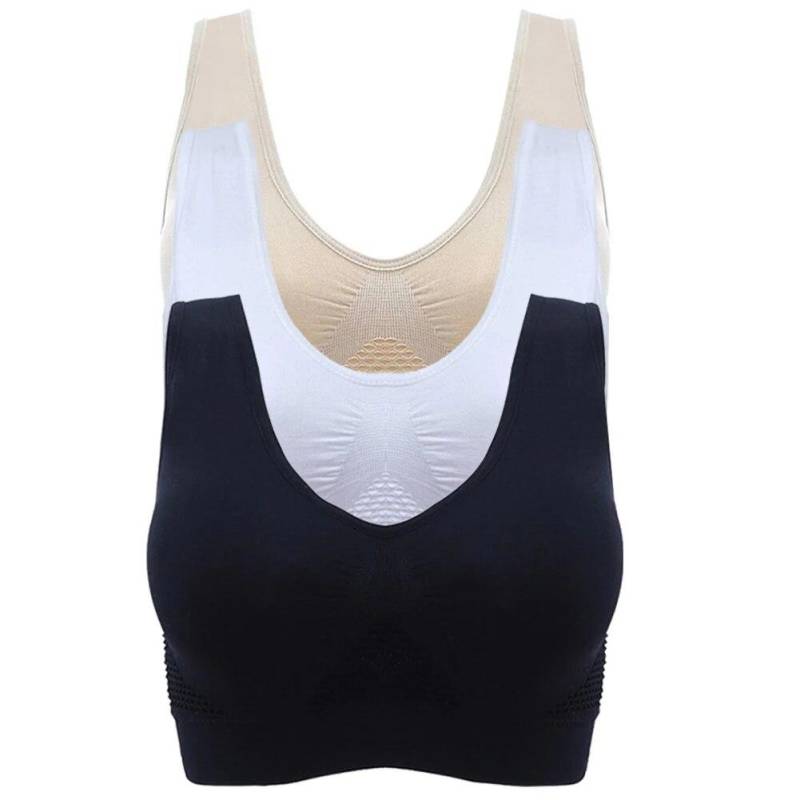 Frauen Plus Größe Nahtlose Bh Baumwolle Atmungsaktive Unterwäsche Wireless Mit Pads Push-Up Bh Plus Größe 5XL 6XL 6XL von Joom DACH