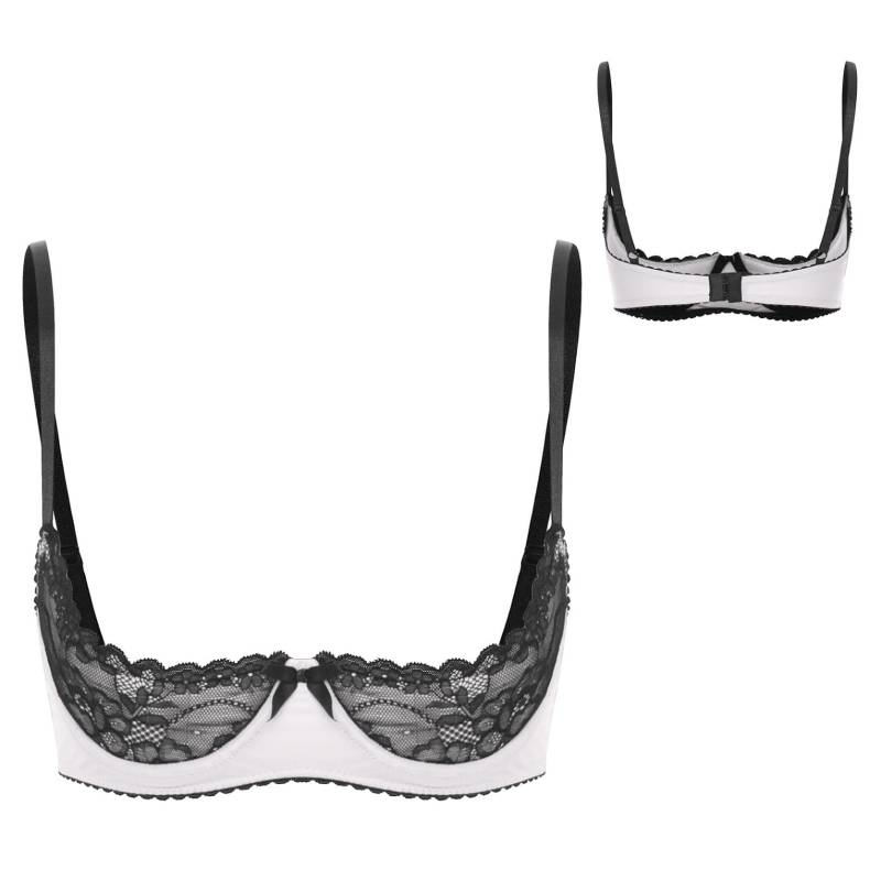 Frauen Plus Größe Spitze Trim Bügel 1/4 Tasse Vorne Offen BH Top Push-Up Regal Balconette Büstenhalter Korsett Unterwäsche 5XL weiß Frauen Plus Größe Spitze Trim Bügel 1/4 Tasse Vorne Offen BH Top Push-Up Regal Balconette Büstenhalter Korsett Unterwäsche 5XL weiß von Joom DACH