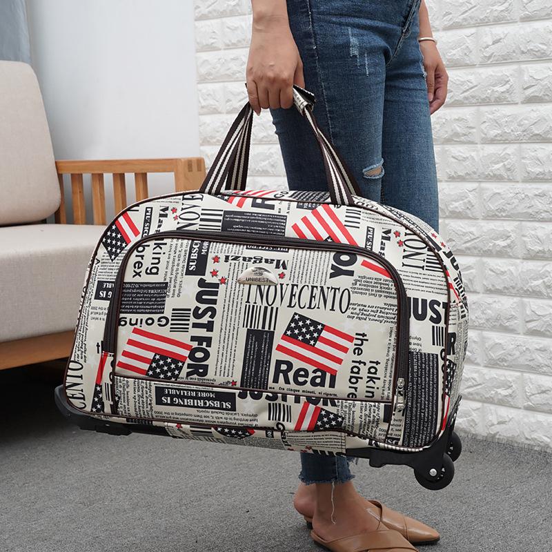 Frauen Reisetasche Student Gepäcktasche Große Kapazität Handtasche Koffer Auf Rädern Leichte Trolley Taschen 51X21X32cm Frauen Reisetasche Student Gepäcktasche Große Kapazität Handtasche Koffer Auf Rädern Leichte Trolley Taschen 51X21X32cm von Joom DACH